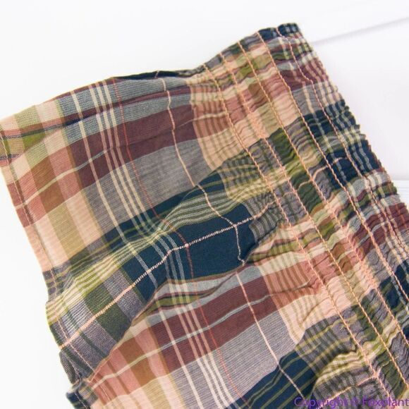 NEW Madewell Flutter-Sleeve Tiered‎ Midi Dress in Plaid, M - Picture 14 of 16